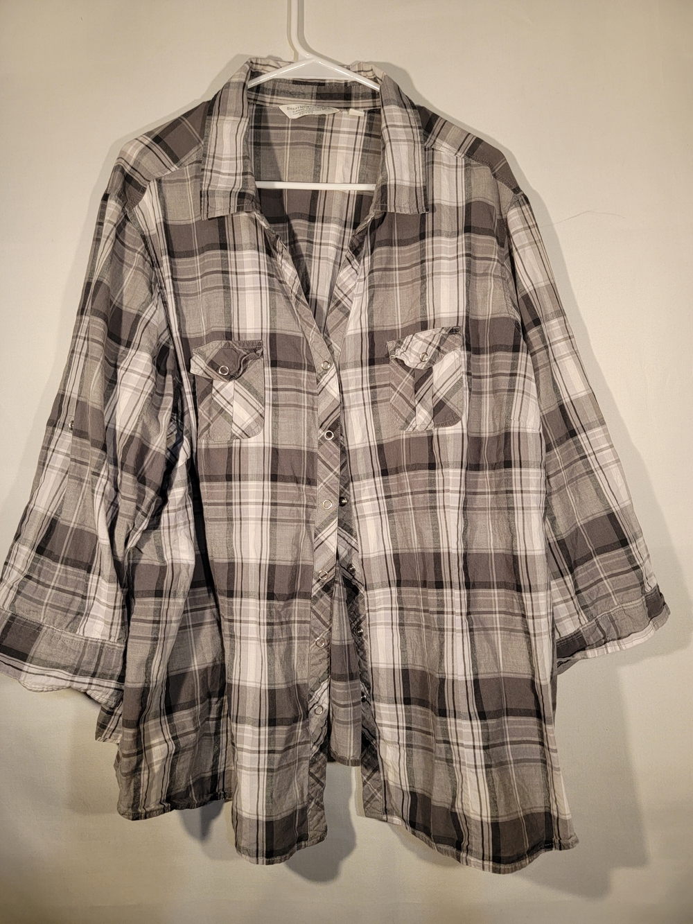Great Northwest Clothing Company Gray Plaid Women's Shirt